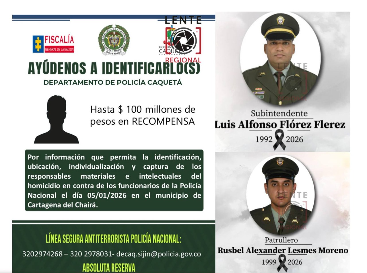 Ofrecen millonaria recompensa por responsables de homicidio de policías ...